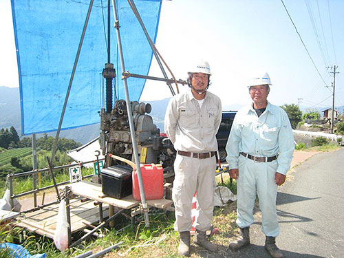 息子の司さん(左)と社長(右)