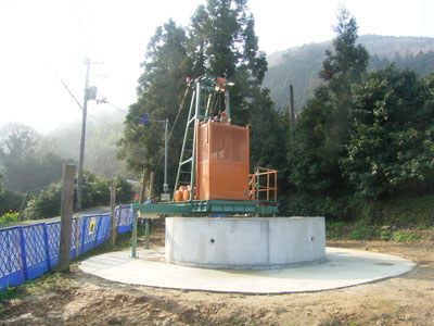 Ground water drainage well method